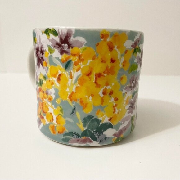 Anthropologie Floral Mug Monogram Letter D Cup - Picture 4 of 12